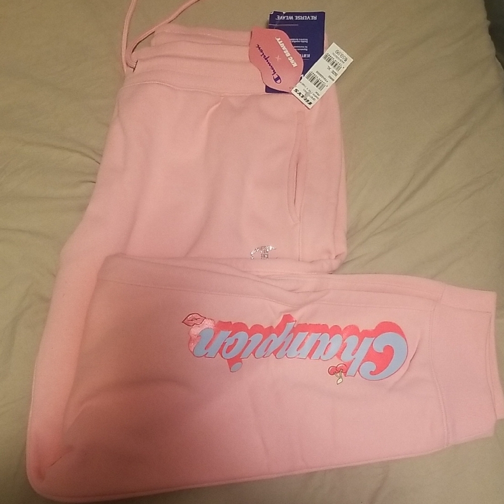 New With Tags! Champion Pink Sweatpants for Cozy Comfort. Womans XL